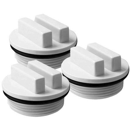 3 Pcs Swimming Pool Strainer Stoppers Plugs for Inground Pools Winter Kit Accessories Plastic Accessory Belt