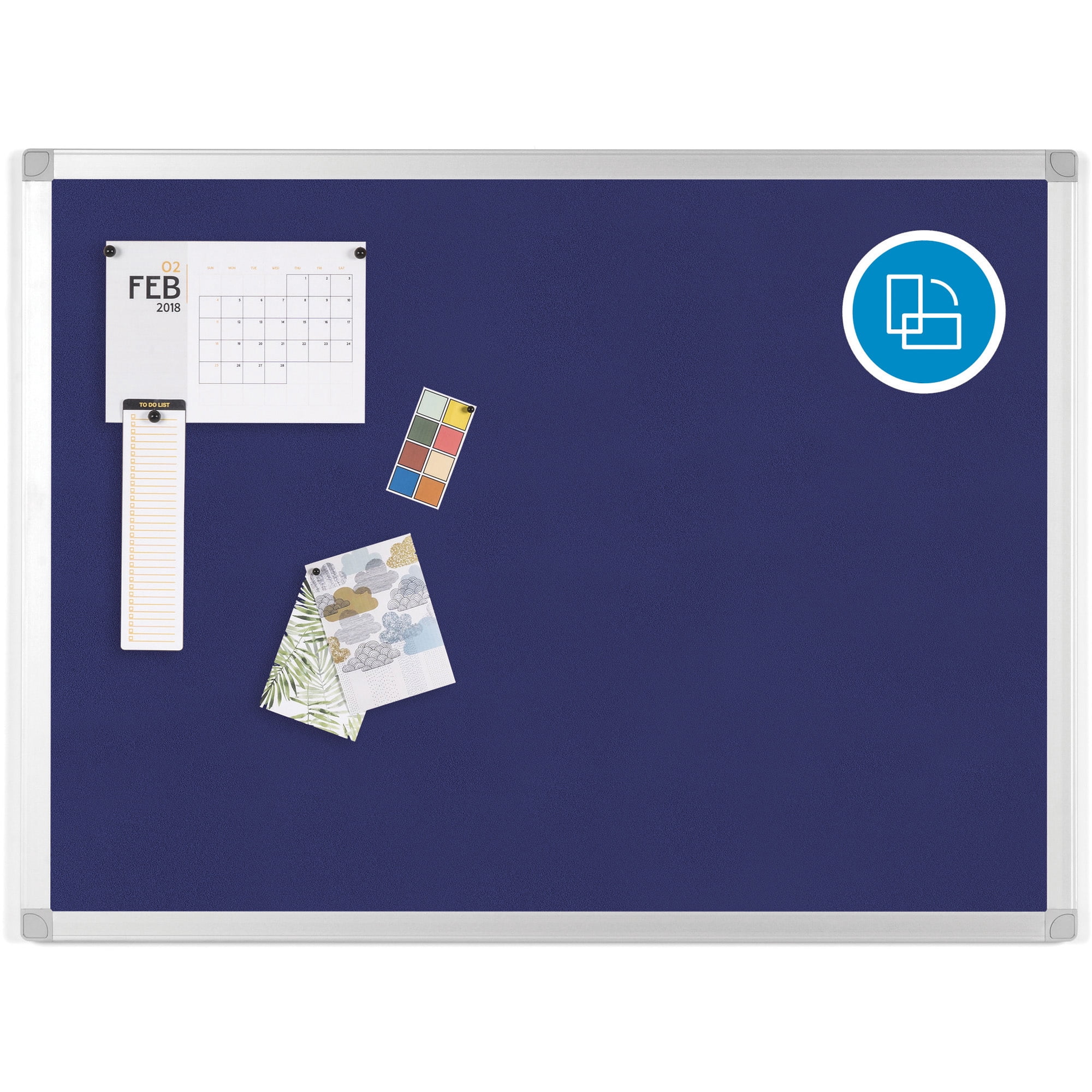 Bi-silque, BVCFA03439214, Ayda Fabric 24"W Bulletin Board, 1 Each