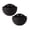 Black-2Pcs, variant on Wall Planter Half Round Imitation Rattan, Vertical Wall Hanging Planter with S Hooks, Semicircle Basket with Drainage Hole for Indoor Garden Balcony Fence Shelf