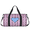 Multicolour 1, variant on Herdesigns Boho Colorful Striped Travel Duffle Bag Sports Yoga Weekender Overnight Carry on Workout Bags Lightweight Waterproof Gym Tote Bag for Women