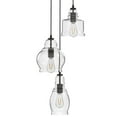 thumbnail image 4 of Better Homes & Gardens 61" Architectural 3-Light Pendant Light, Black Finish Clear Glass Shades, 4 of 9