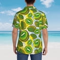 thumbnail image 4 of Disketp Hawaiian Shirts For Men,Watercolor Kiwi Fruits Summer Print Mens Casual Short Sleeve Button Down Shirts Beach Shirt, 4 of 7
