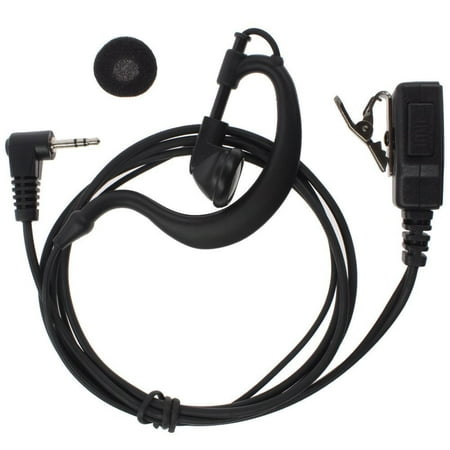 Tenq Advanced G Shape Police Earpiece Headset PTT for 1pin Two Way Radio Walkie Talkie Motorola Talkabout