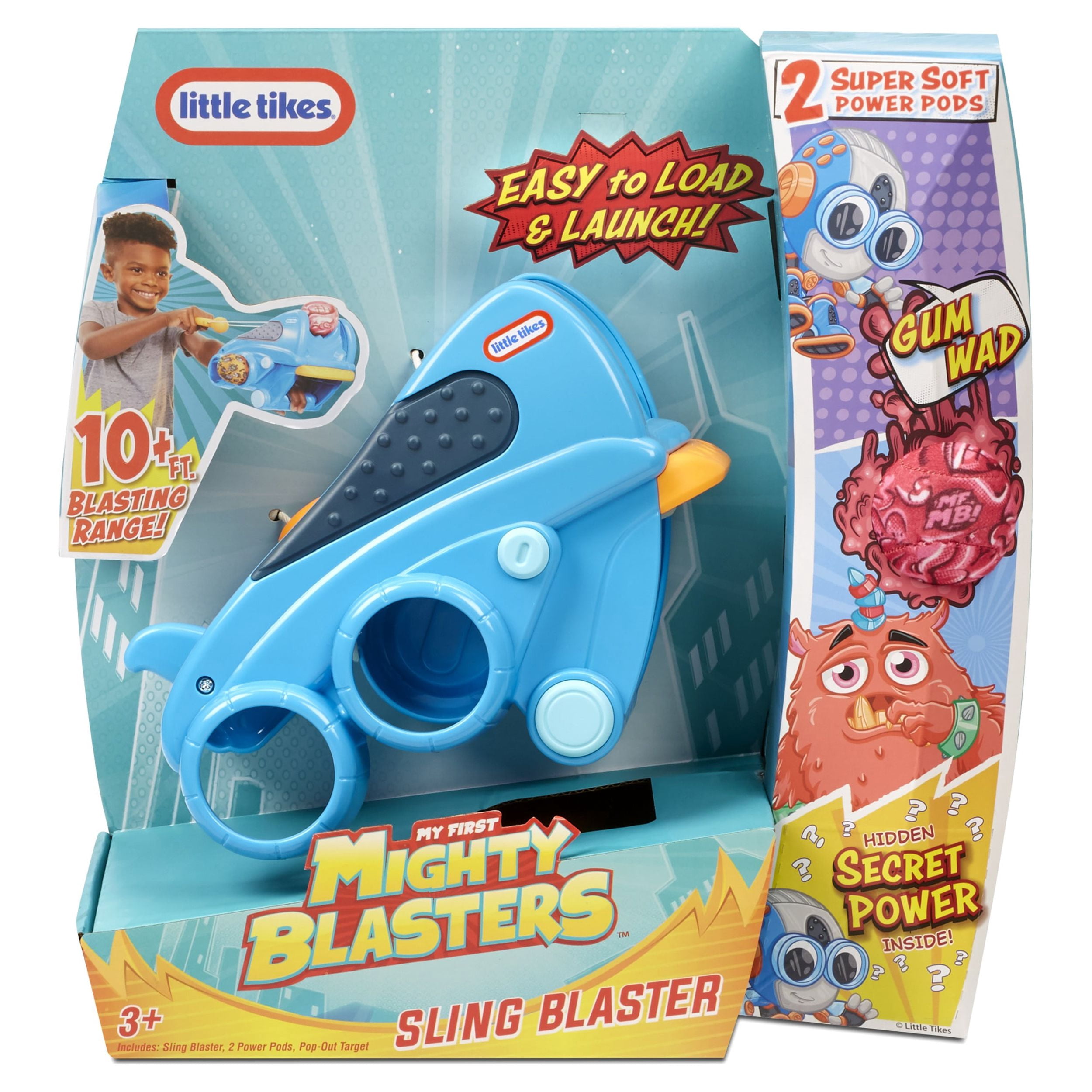 Little Tikes Mighty Blasters Sling Blaster Toy Wrist Launcher with 2 Soft Power Pods