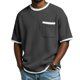 thumbnail image 2 of Camiseta Casual de Manga Corta con Cuello Tripulado 100% Fibra de Poliéster, Lavable en Máquina, Versátil para el Uso Diario, 2 of 7
