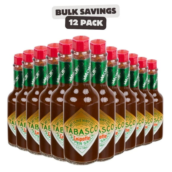 TABASCO® 5 fl. oz. Chipotle Pepper Hot Sauce - 12/Case