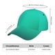 thumbnail image 2 of Balery Turquoise Light Blue Gorra de béisbol de tamaño ajustable para correr, entrenar y actividades al aire libre. Gorra de papá para todas las estaciones., 2 of 6