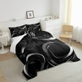 thumbnail image 4 of Erosebridal Geometry Stripe Bedding Toddler Comforter Set, Grey Minimalism Down Comforter, Abstract Style Decor, 2pcs, 4 of 8