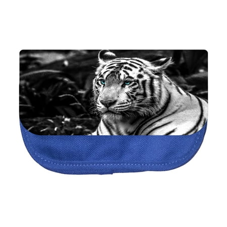 Pencil Pouch Animal Tiger Bengal Pencil Pouch 2 Pocket Pencil Case Organizer Pencil Bag Blue
