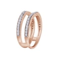 thumbnail image 3 of Round White Cubic Zirconia Curved Enhancer Guard Ring 14K Rose Gold Ring Size - 5, 3 of 3