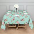 thumbnail image 3 of Pioneer Flower Floral Print Pattern Square Tablecloth, Waterproof Wipeable Spillproof Washable Table Cover for Home Kitchen Party Decor, 52"x52", 3 of 6