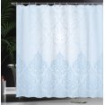 thumbnail image 3 of Ambesonne Vintage Shower Curtain, Medieval Victorian Pattern, 69"Wx84"L, Pale Blue, 3 of 4