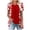 G-Multicolor, variant on Zwiiyzr Women Short Sleeve Print Tops Loose Pleated Fake Two Piece Layered Blouse Shirt Hide Belly Tunic Tops G-Multicolor (XL)