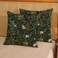 thumbnail image 2 of Spring Flower Pillow Covers 18x18 Wildflower Farmhouse Decor Throw Pillows Case for Couch Black Wild Floral Seasonal Pillowcase Outdoor Decorative Cushion Case for Sofa Bed Decorations Set of 2, 2 of 6