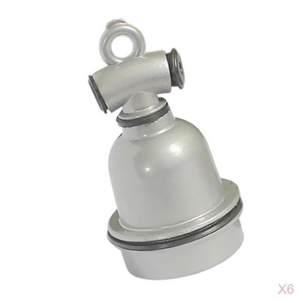 6 Piezas E27 Soporte Impermeable de Lámpara de Aluminio para Jardín Patio Sunnimix Soporte de lámpara E27