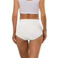 thumbnail image 3 of INSPIRAR CHIC Bragas para Mujeres Elásticas de Cintura Alta Sin Forro Transpirables Sin Marcas S Blancas, 3 of 4