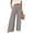 1-Grey, variant on Summer Linen Wide Leg Pants for Women Elastic Waisted Relaxed Fit Lightweight Breathable Straight Trousers with Pockets Solid Color Beach Travel Vacation Casual Pants 1-Green L