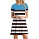 thumbnail image 1 of Vestido de Manga Corta para las Mujeres Casual Impreso Cuello Redondo, Vestido de las Señoras para la Primavera Y el Verano de Uso Diario, 1 of 9