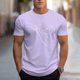 thumbnail image 1 of Tops para hombre, blusas y camisas de cuello redondo y manga corta para hombre, blusas casuales de cuello redondo con estampado de moda para hombre, blusas de cuello redondo y manga corta, camisas par, 1 of 6