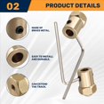 thumbnail image 5 of 4PCS 5mm to 12mm Brass Hub Hex Adapter for B14 B16 C14 C24 MN, 5 of 9