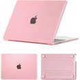thumbnail image 1 of Étui Transparent pour Nouveau MacBook Pro 15 Pouces 2019 2018 2017 2016 A1990 A1707 Touch Bar/Touch ID, Étui Rigide de Protection pour Ordinateur Portable pour MacBook Pro 15,3 Pouces, Rose, 1 of 7