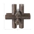 thumbnail image 2 of Decorative Marble Geometric Orb Sculpture for Home Decor - Ornament Accent for Bathroom, Living Room, and Shelf Display - Abstract Jack Figurine for Coffee Table or Mantel Decor - 7", Gray, 2 of 8