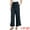 Navy, variant on Women's Elastic Waist Pleated Wide Leg Pants with Pockets M Black