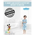 thumbnail image 2 of Disney Mickey Mouse Toddler Boys French Terry T-Shirt and Shorts Outfit Set, 2 of 5