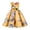 Yellow, variant on Princess Dress Girls Bow Design Floral Party Dress (Dark Blue)