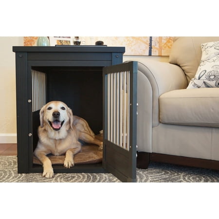 new age pet ecoflex pet crate end table large espresso