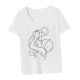 thumbnail image 3 of Camiseta para mujer Ropa de calle Cómoda Casual Mujer Activewear Básico M, 3 of 8