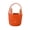 Orange, variant on Blue Blue Polyester Fiber Bunny Basket With Cute Face Pattern And Ear Handles For Small Item Organizing