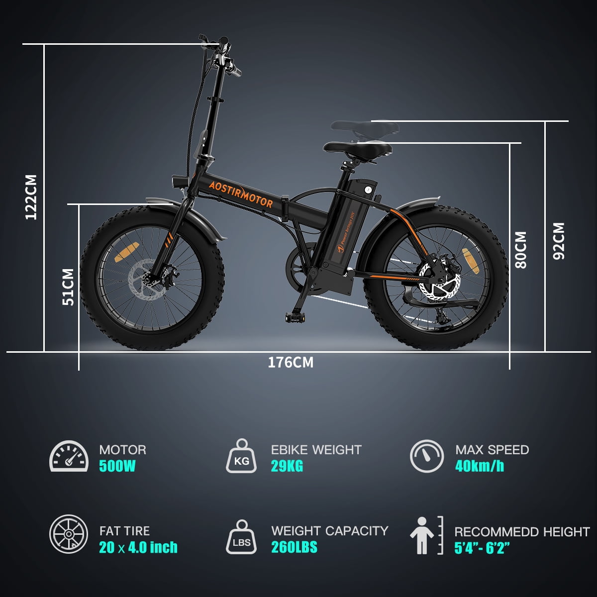 Aostirmotor folding electric bike cheap