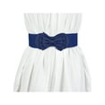 thumbnail image 6 of INSPIRE CHIC Womens Waist Belts Skinny Stretchy Belts Blue & Bow Decor Navy Blue 68.6cm/27" & 75cm/29.5", 6 of 7