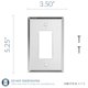 thumbnail image 3 of Placa de Interruptor para Pared SWITCH HITS 3.5"x5.25" con Cubierta de Espejo de Vidrio, 3 of 7