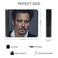 thumbnail image 2 of Johnny Depp Slim Bifold Wallet Purse Leather Wallets for Men Women Card Holder Wallets - Thin & Stylish, 2 of 7