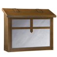 thumbnail image 1 of Americas Finest Lighting AF-3053-WB-WW Arrow Large Mailbox, Wispy White - Warm Brass, 1 of 1