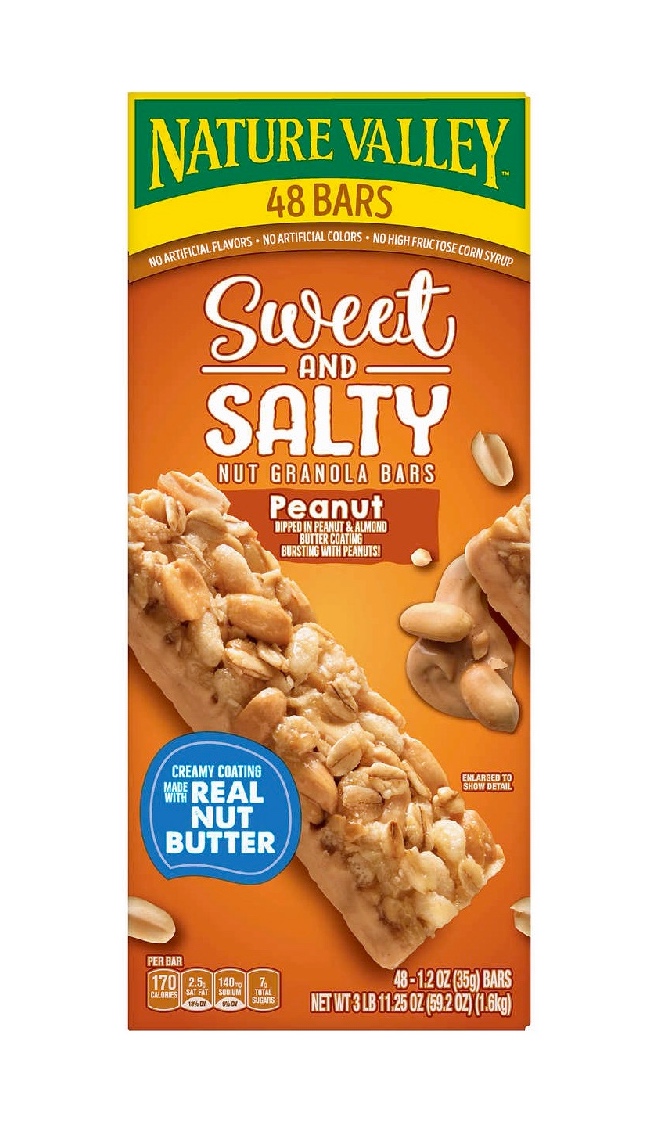 Nature Valley Sweet & Salty Granola Bars, Peanut, 1.2 oz, 48 ct 1PK