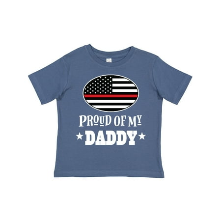 

Inktastic Firefighter Proud of Daddy Gift Toddler Boy or Toddler Girl T-Shirt