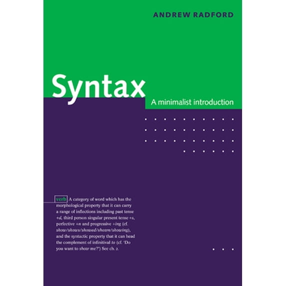 Pre-Owned Syntax: A Minimalist Introduction (Paperback) 0521589142 9780521589147