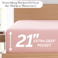 thumbnail image 2 of Southshore Fine Living, Inc. Split King Sheet Set, Fitted and Flat Sheet, Pink Pillow Cases, Pink, 2 of 9