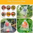 thumbnail image 6 of 100pcs 4x6inch Mesh Fruit Protection Bags, Breathable Reusable Garden Netting Bags for Fruit Trees, Anti-Pest Organza Netting Plant Cover with Drawstring (White), 6 of 12