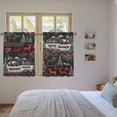 thumbnail image 3 of Western Boho Kitchen Curtains 54 Inch Length, Farmhouse Country Rustic Chic Wild Nature Cabin Deer Tiers Curtains for Bathroom Bedroom Cafe, Light Filtering Window Treatment Drapes 2 Panels 42"Wx54"L, 3 of 8