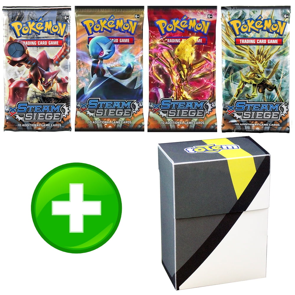 Pokemon Steam Siege Booster Pack with Totem Ultra Ball Colorway Deck