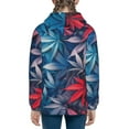 thumbnail image 6 of Kdxio Red And Blue Leaves Pattern Kids Boys Girls Zip Up Hoodie 3D Printed Hooded Sweatshirt Hoody Coat with Pocket 7-12 Y-Medium, 6 of 6