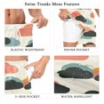 thumbnail image 5 of FORMRS Mens Swim Trunks Mesh Liner Quick Dry Casual Beach Board Shorts with Pockets, Sizes S-2XL, Simple Clouds, 5 of 9
