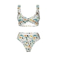 thumbnail image 4 of Daiia Cartoon Dinosaur Women's Bikini Set Two Piece Swimsuit High Waisted Bikini Adjustable Straps Bikini Perfect for Beach, Pool, and Summer Vacation-XX-Large, 4 of 9