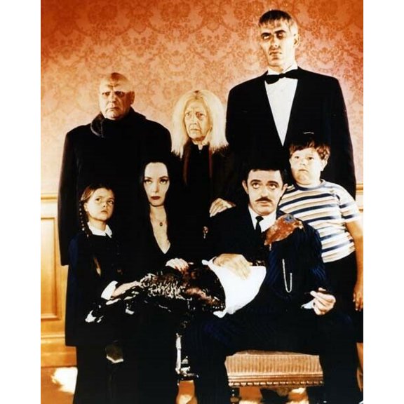 The Addams Family TV series cast pose with turkey 5x7 inch photo poster