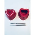 thumbnail image 3 of Vintage Harry and David Heart Shape Fondue Set for Two, 3 of 8
