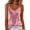 *Pink, variant on ClodeEU Women's Cowl Neck Velvet Cami Top, Sleeveless Spaghetti Strap Blouse Black,Women's Plus L